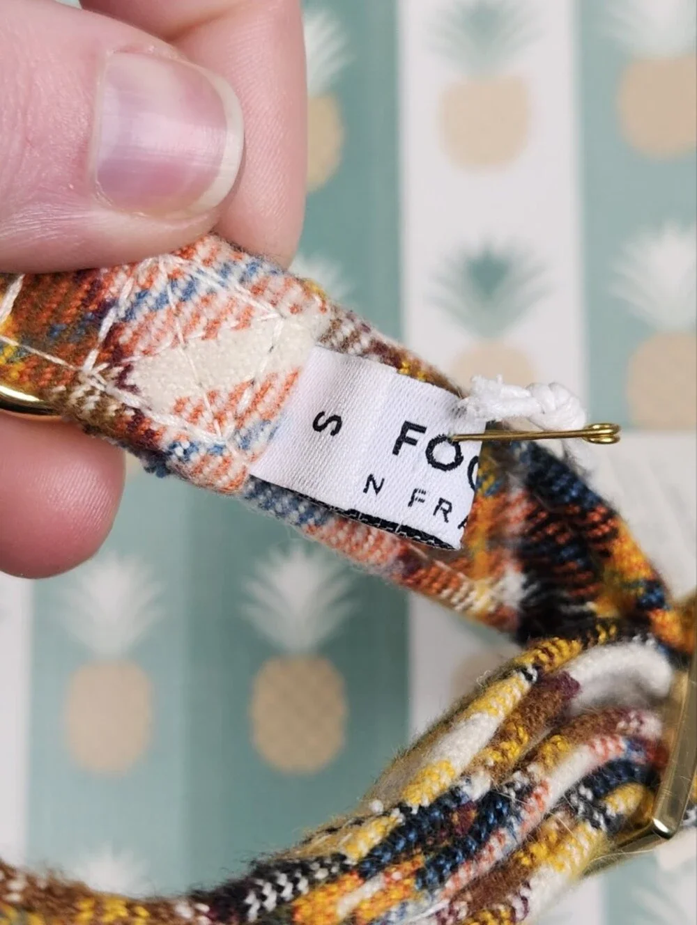 The Foggy Dog Cornucopia Flannel Fall Collar